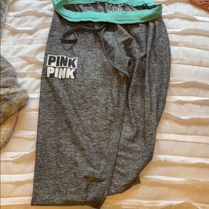 Grey PINK Joggers